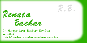 renata bachar business card
